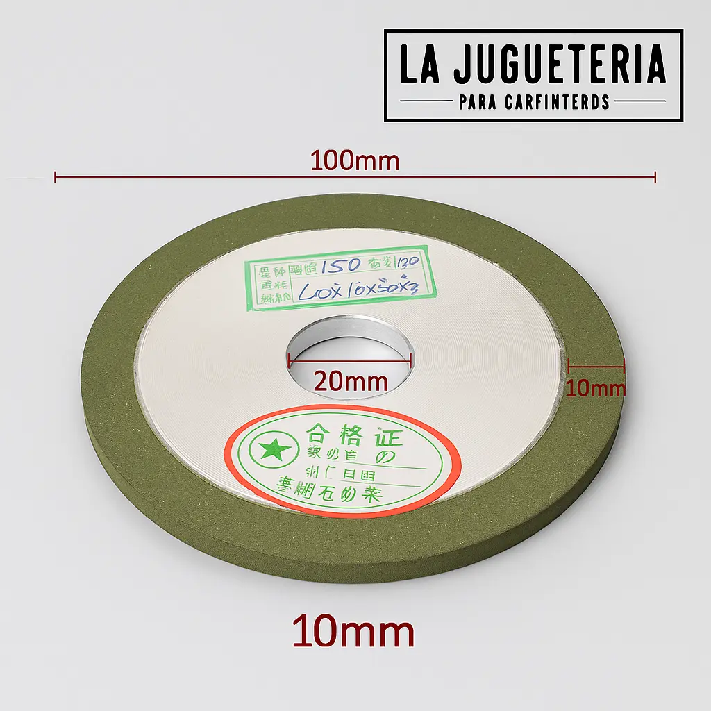 Disco muela de Afilar de Carburo Verde 125x20x10 mm
