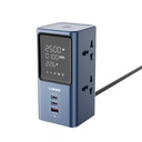 Torre Multitoma LDNIO SC2 — 4 Tomas Universales + 3 USB con Carga Rápida GaN 45W y Pantalla LED