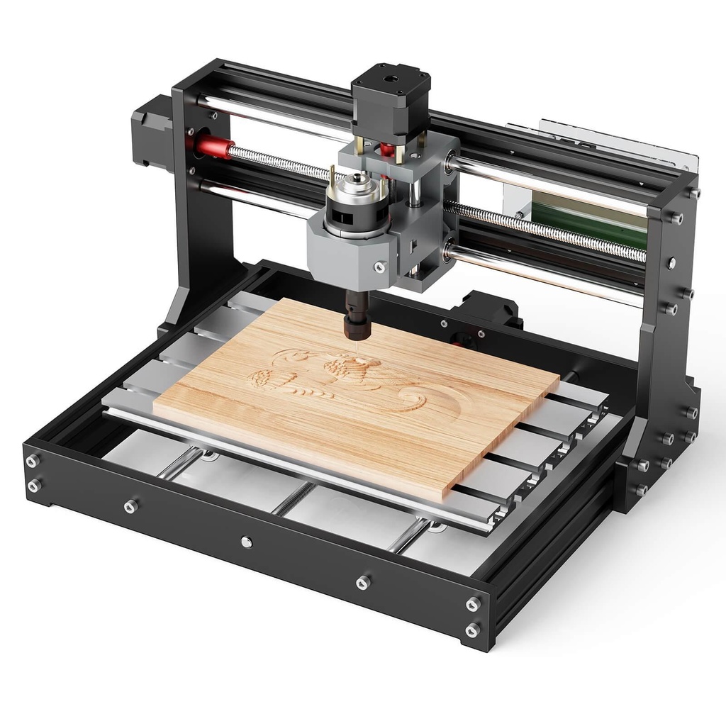 Router CNC de escritorio TwoTrees CNC 3018 — Kit DIY 3 ejes, área 300×180×40 mm (grabado y fresado, GRBL)