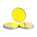 Espejo Reflector para Láser CO2 — Silicio con Recubrimiento de Oro 25 mm