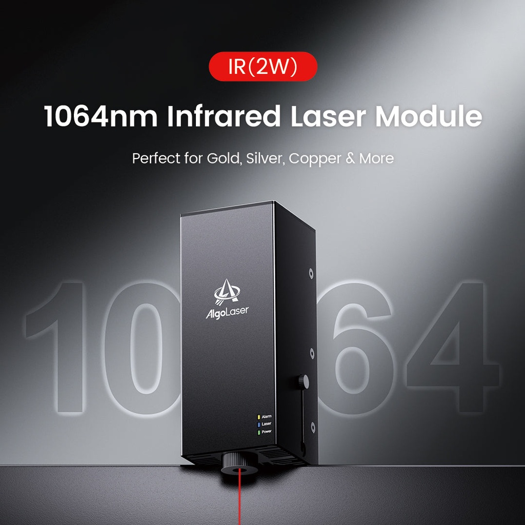 [A2430] AlgoLaser DIY MK2 láser infrarrojo 1064 nm 2 W — grabadora para metales