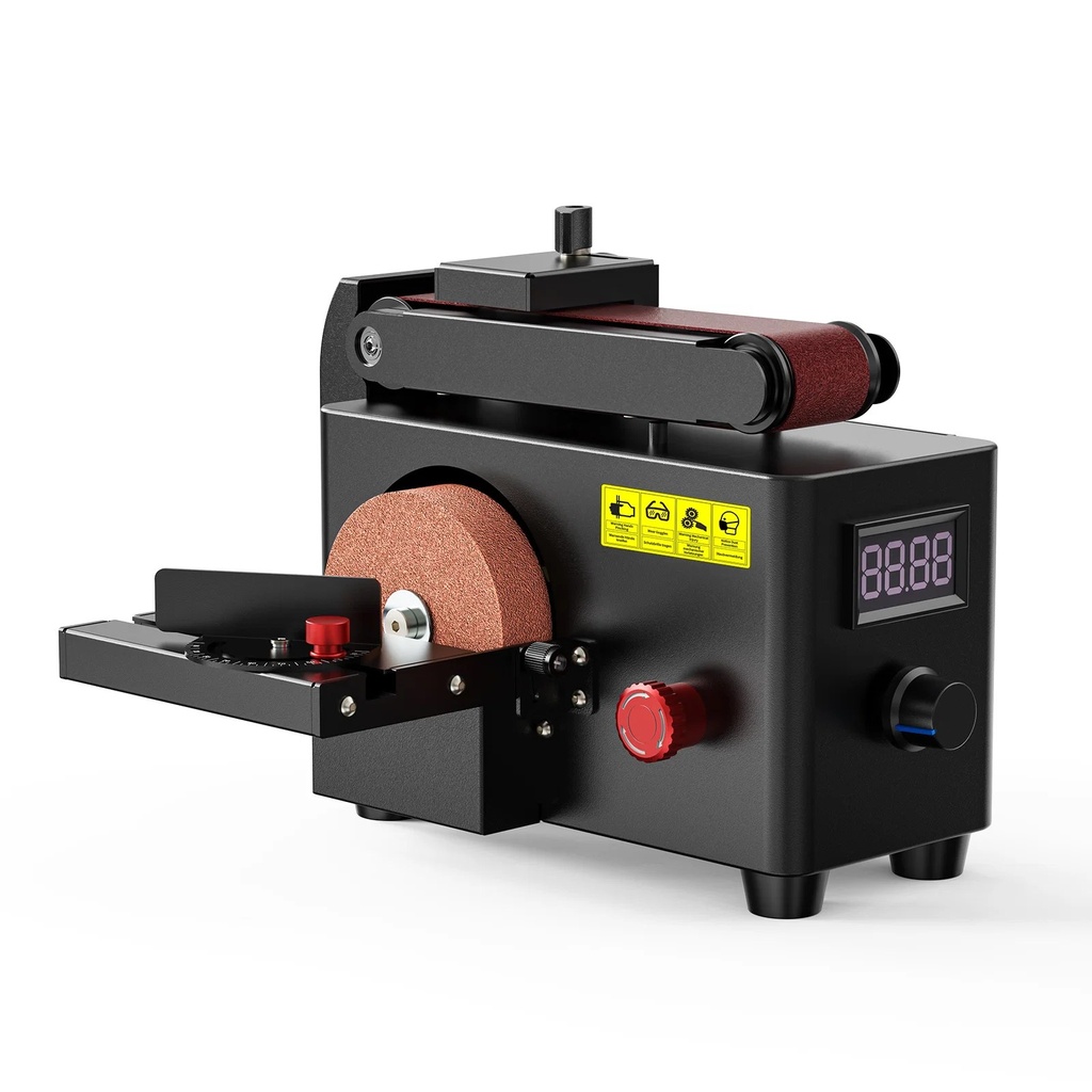 [A2377] Lijadora de banco de banda y disco TwoTrees — 8.500 rpm, banda abatible y aspiración de 32 mm
