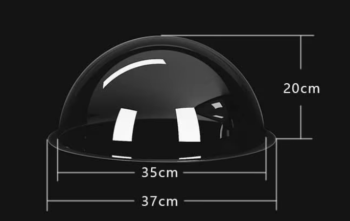 [A2455] Cúpula de acrílico transparente para gatos 35 cm - Cápsula espacial semiesférica