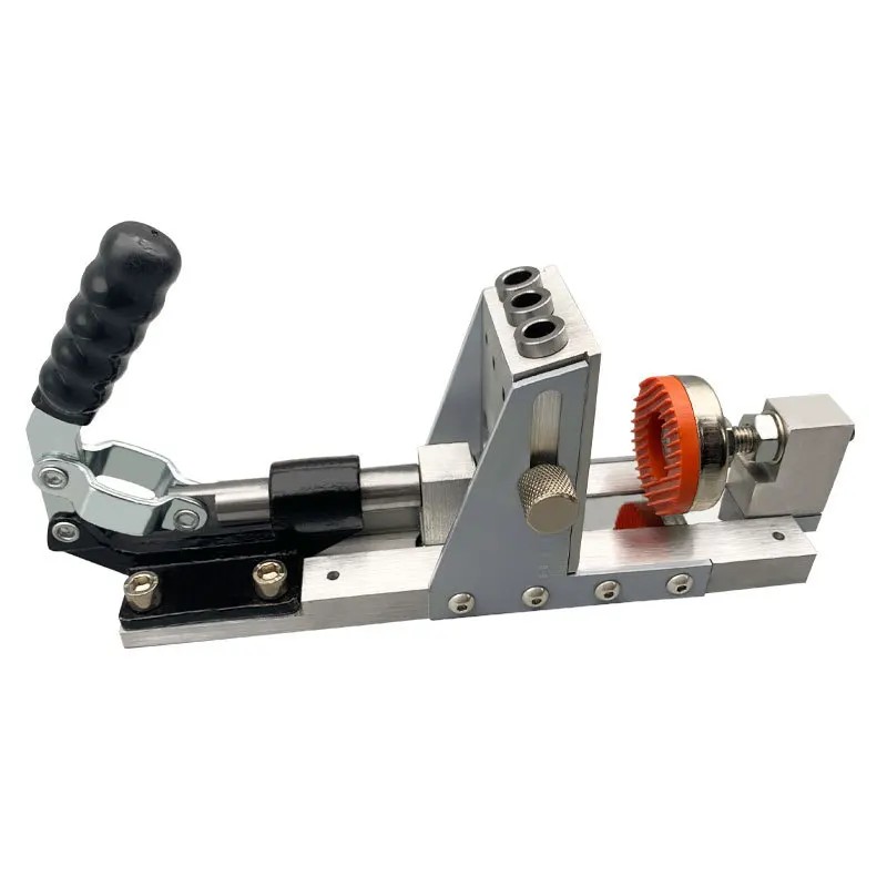 [A2473] Guía para agujeros oblicuos (pocket hole) G2 de aluminio con prensa